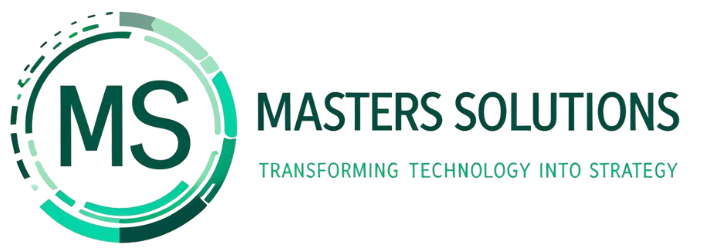 Masters Solutions Logo Text Side